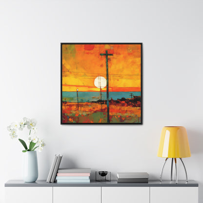 Land of the Sun 64, Valentinii, Gallery Canvas Wraps, Square Frame