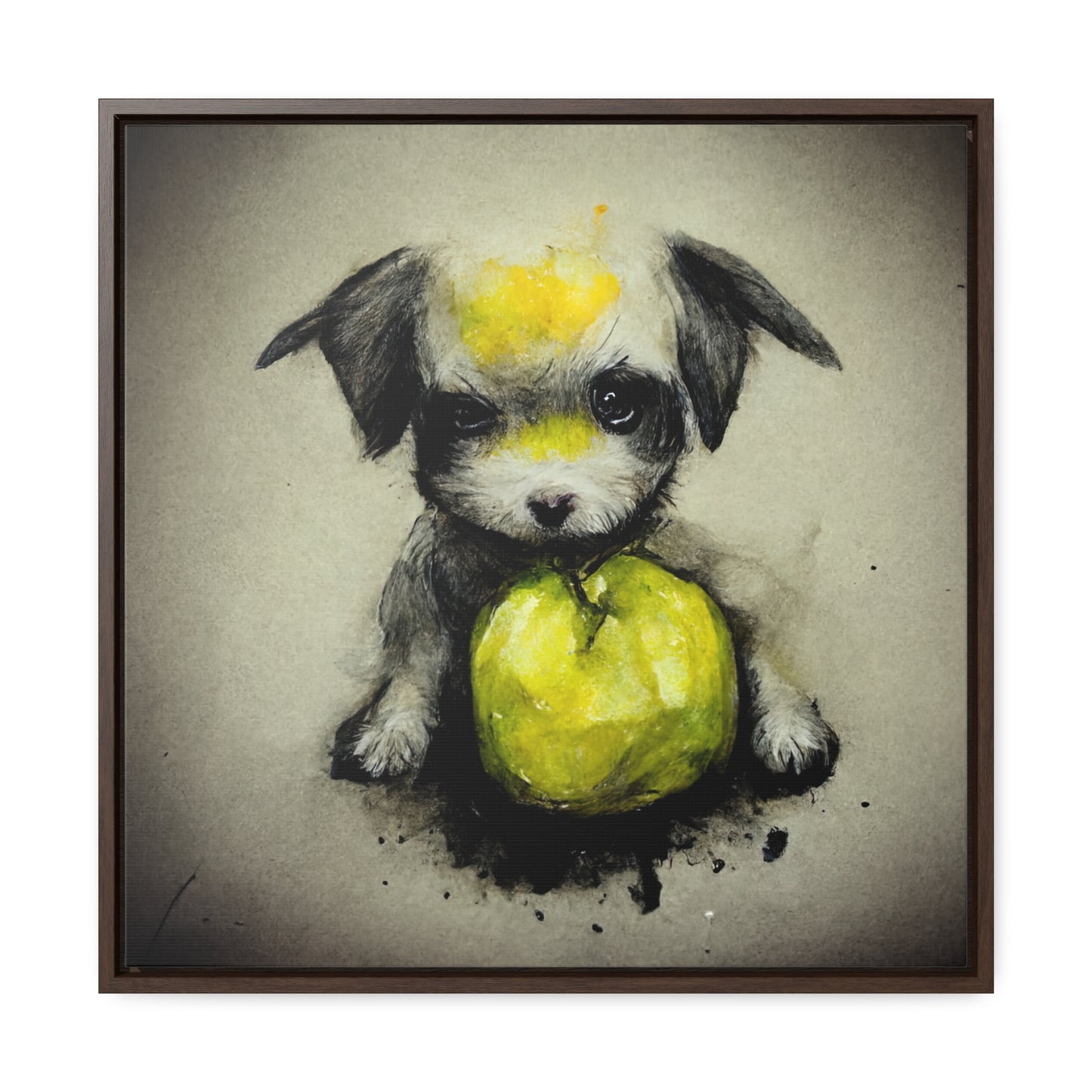 Dogs and Puppies 5, Valentinii, Gallery Canvas Wraps, Square Frame