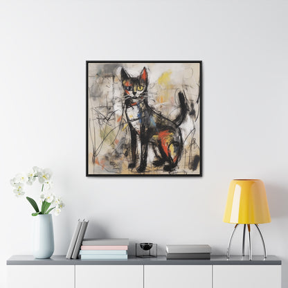 Cat 59, Gallery Canvas Wraps, Square Frame