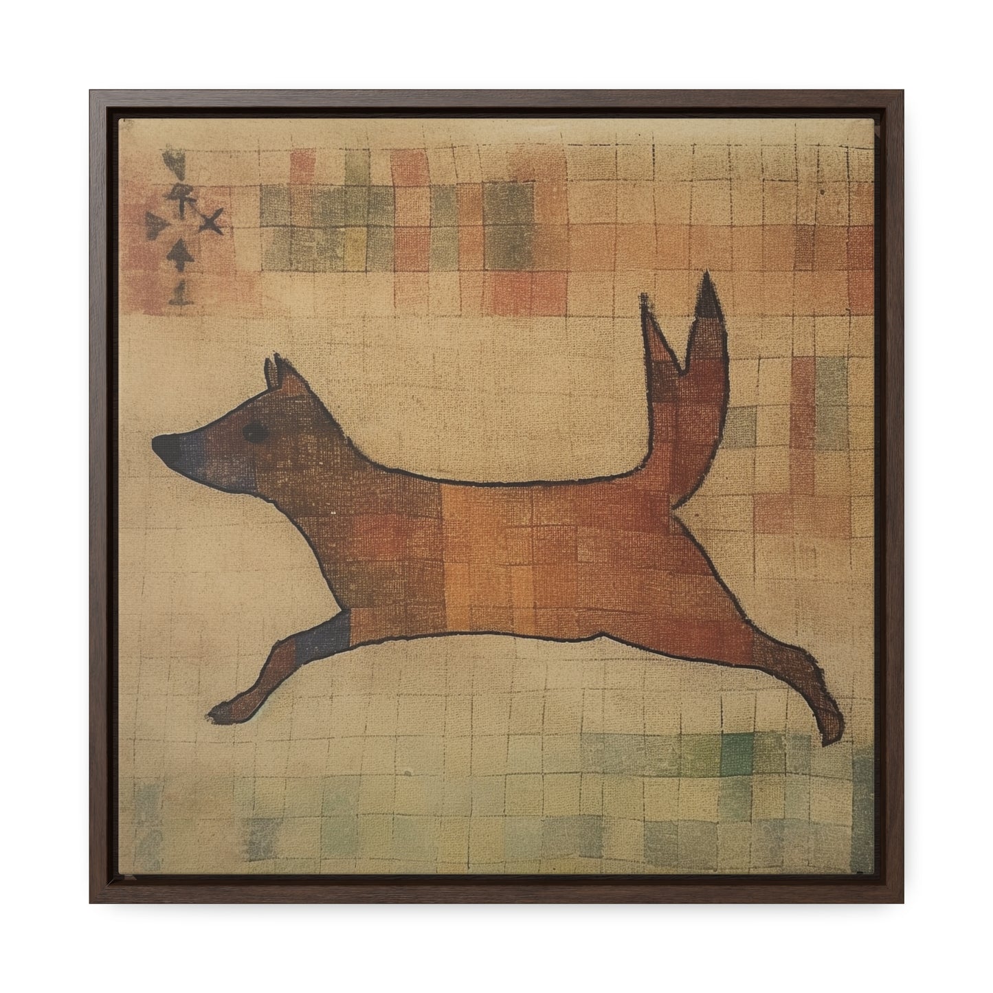 V Dog, Gallery Canvas Wraps, Square Frame