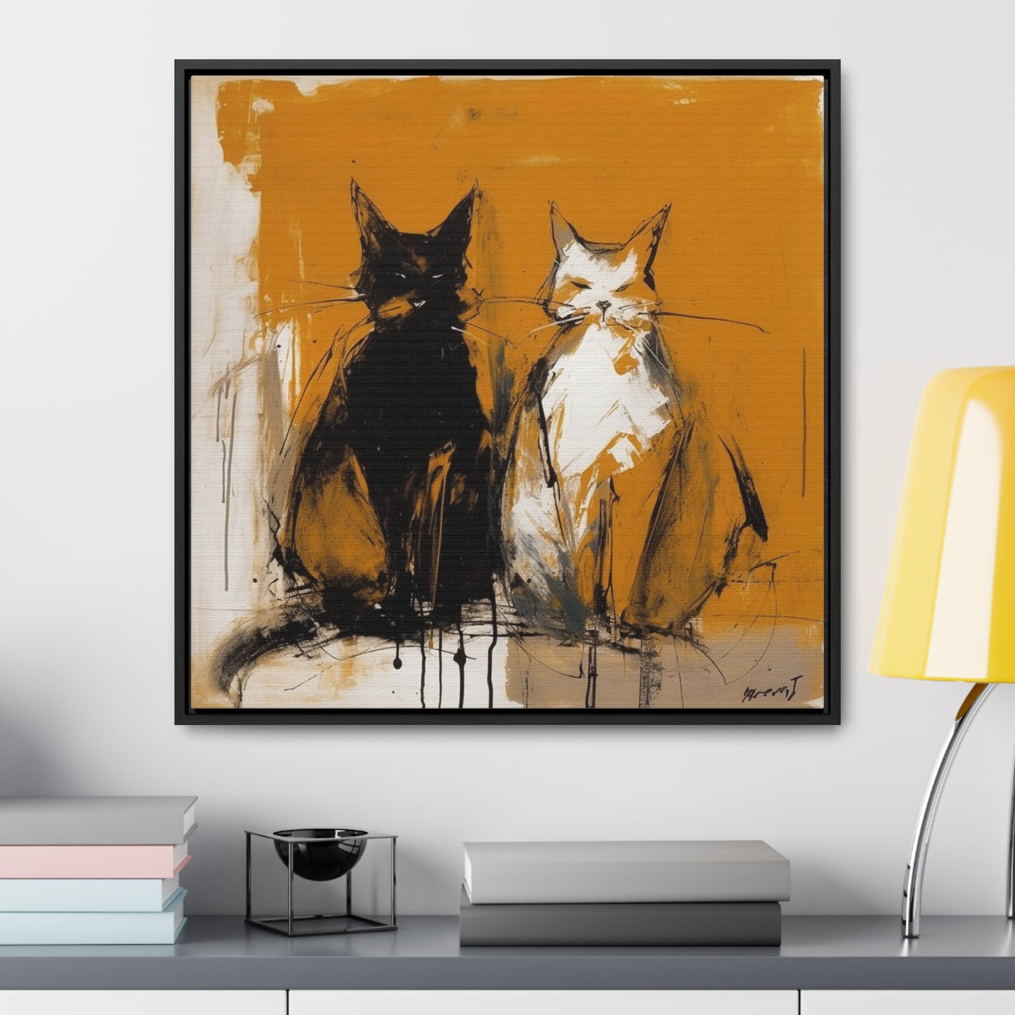 Cat 11, Gallery Canvas Wraps, Square Frame