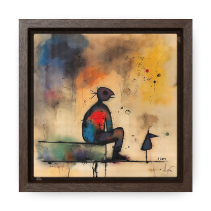 Sad Man 2, Valentinii, Gallery Canvas Wraps, Square Frame