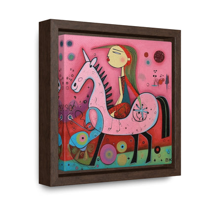 The Dreams of the Child 61, Gallery Canvas Wraps, Square Frame