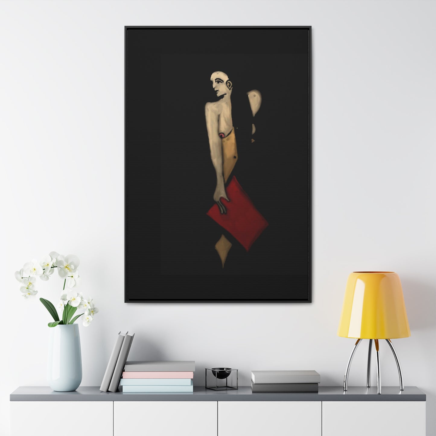 The Shadow Woman, Original Eduard Pavel, Gallery Canvas Wraps, Vertical Frame