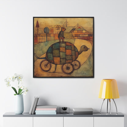 Turtle 14, Gallery Canvas Wraps, Square Frame