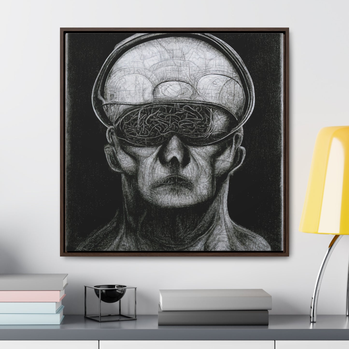 Brain 30, Valentinii, Gallery Canvas Wraps, Square Frame