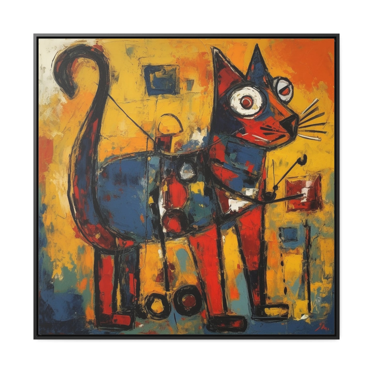 Cat 95, Gallery Canvas Wraps, Square Frame