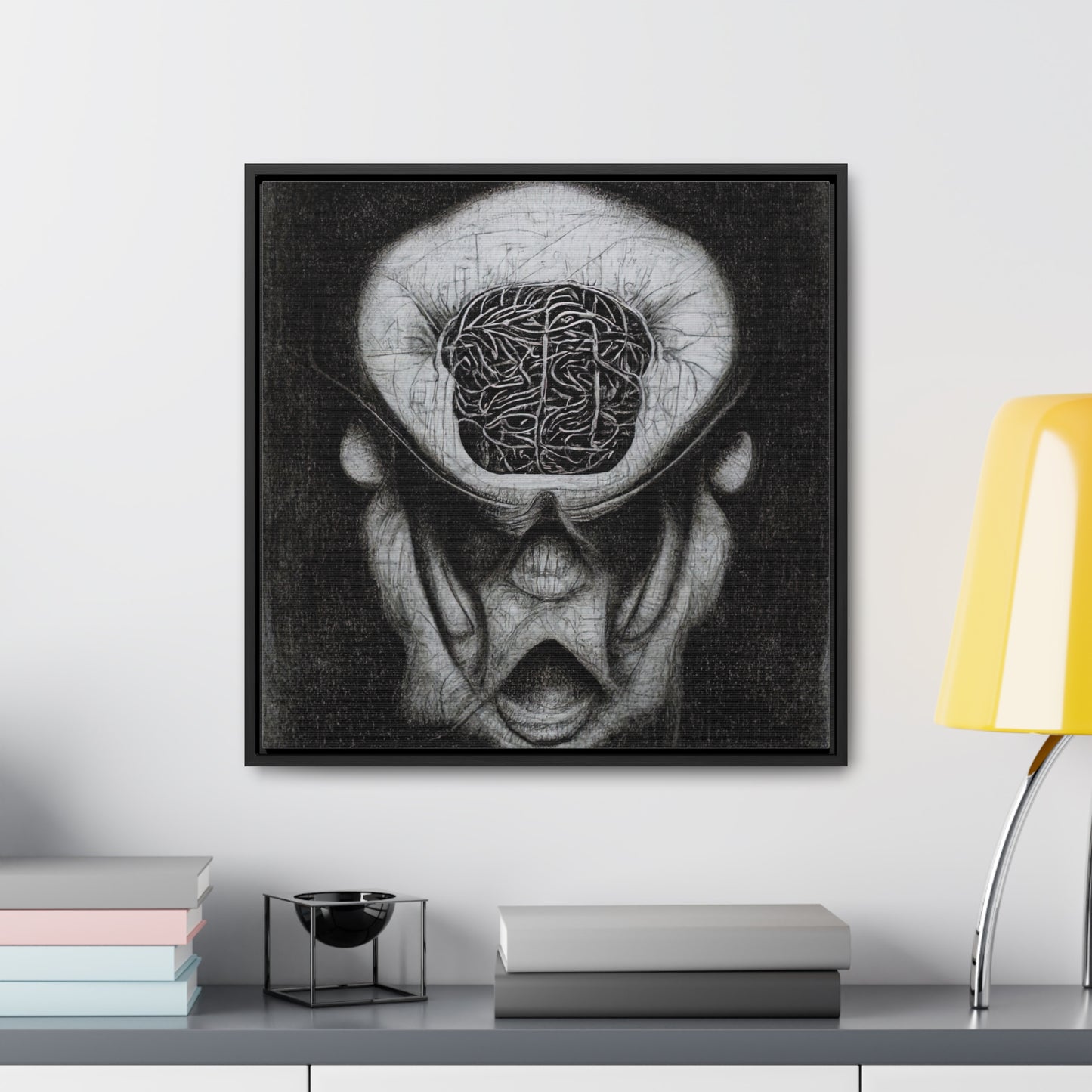 Brain 10, Valentinii, Gallery Canvas Wraps, Square Frame