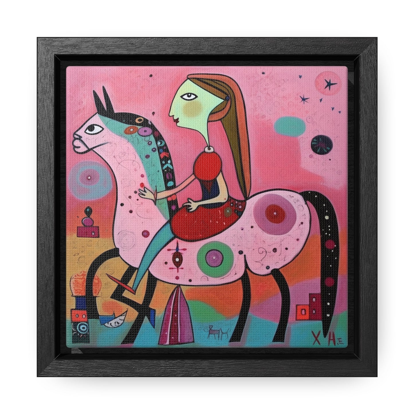 The Dreams of the Child 54, Gallery Canvas Wraps, Square Frame