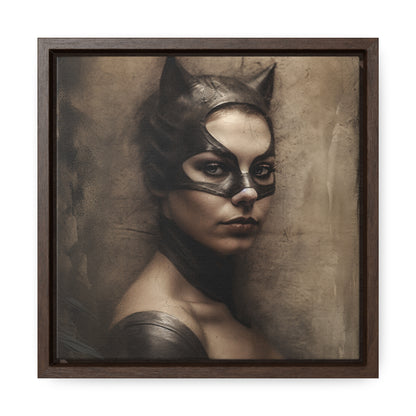 Cat Woman 18, Gallery Canvas Wraps, Square Frame