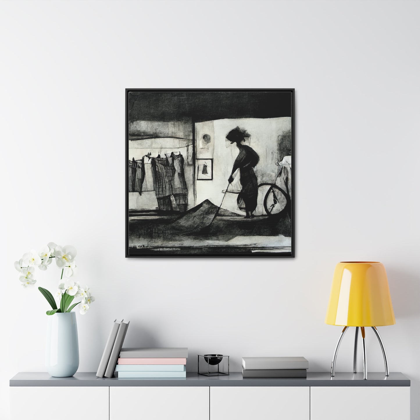 Domestic Memories 30, Valentinii, Gallery Canvas Wraps, Square Frame