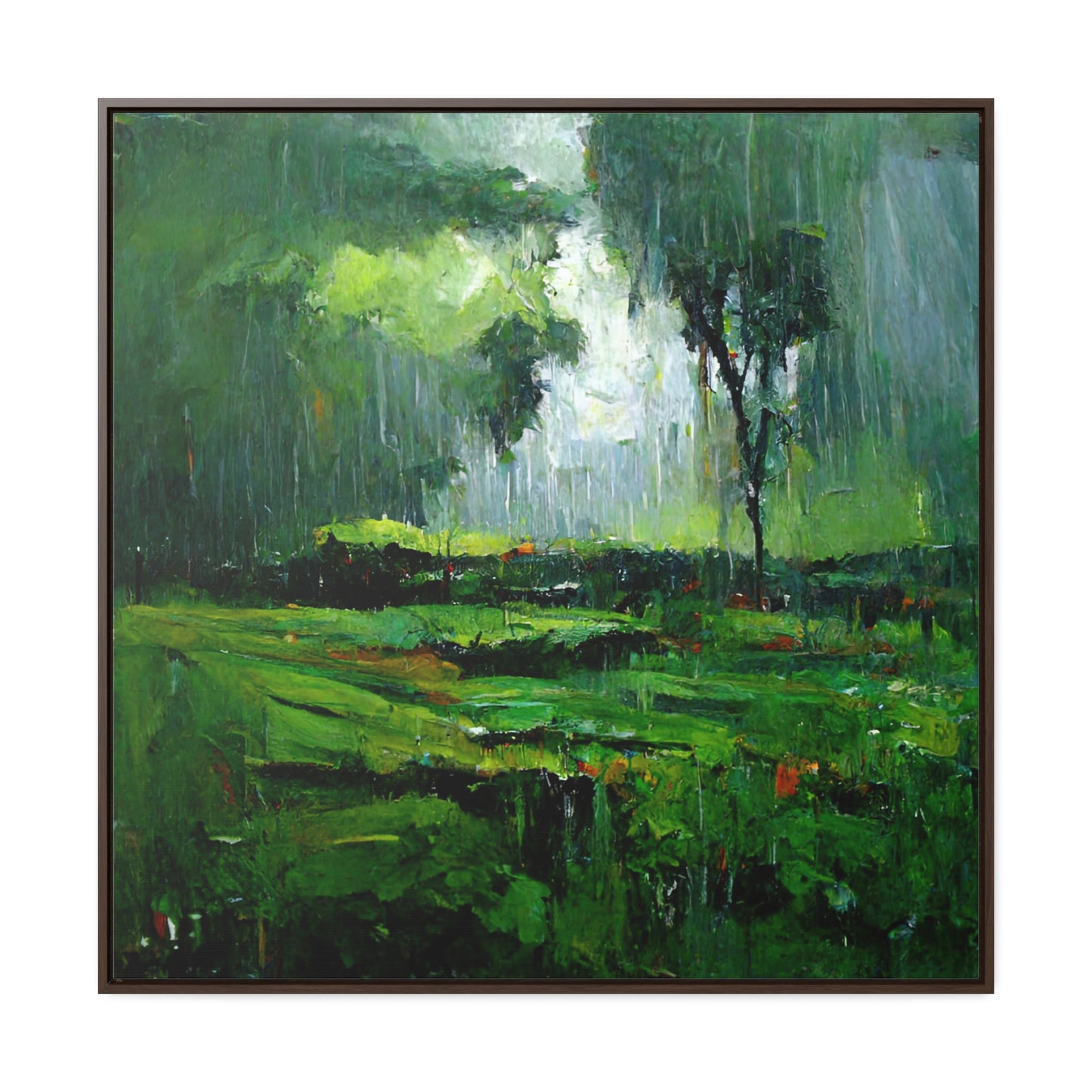 To the Rainy Land, Valentinii, Gallery Canvas Wraps, Square Frame