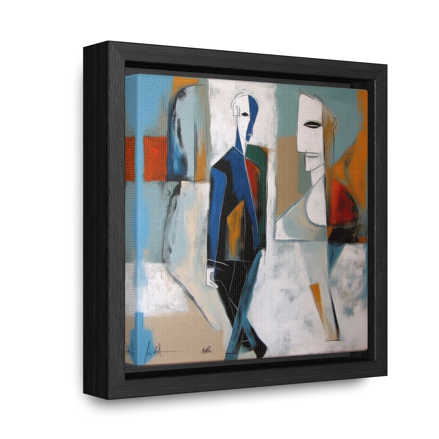 Sad Man 26, Valentinii, Gallery Canvas Wraps, Square Frame