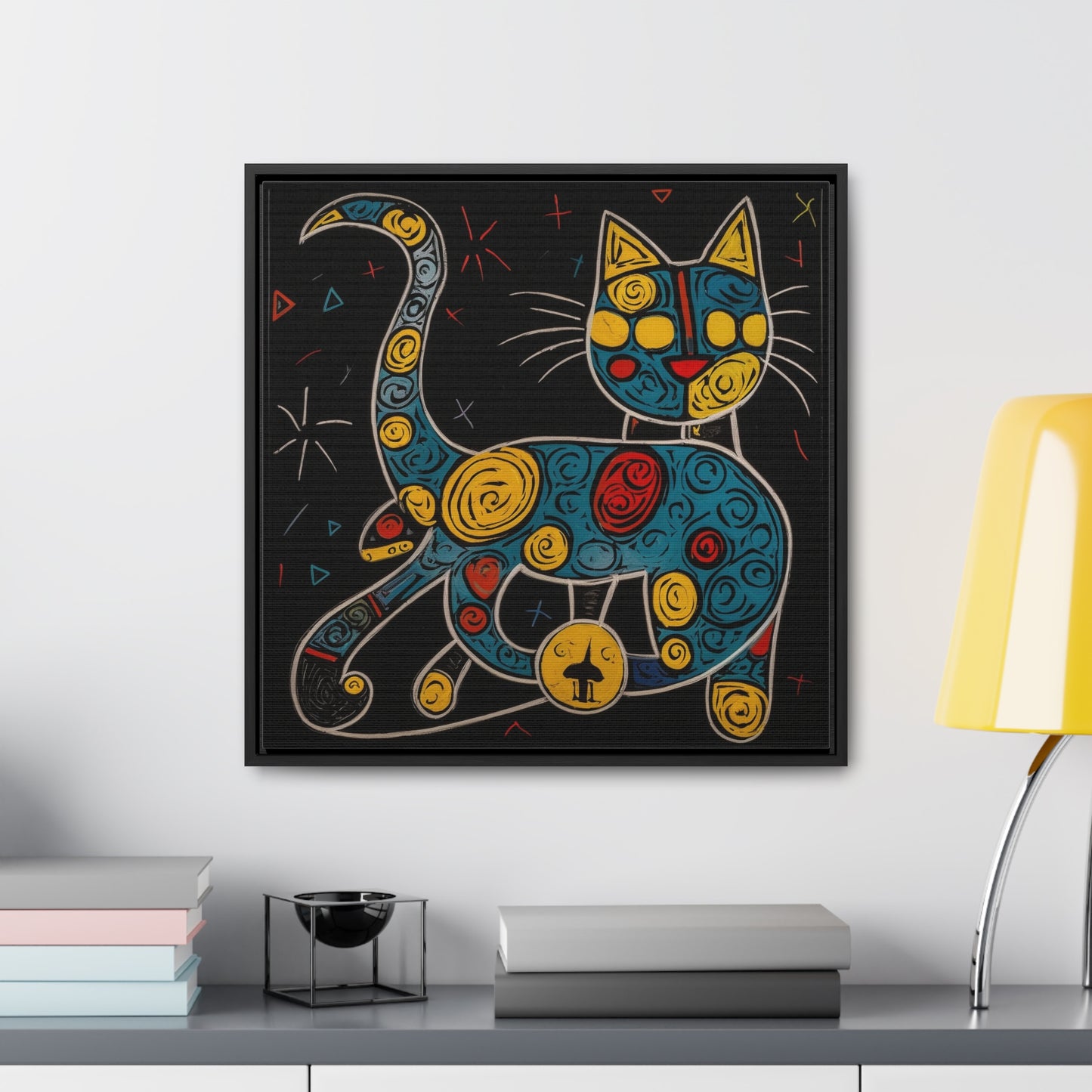 Cat 137, Gallery Canvas Wraps, Square Frame