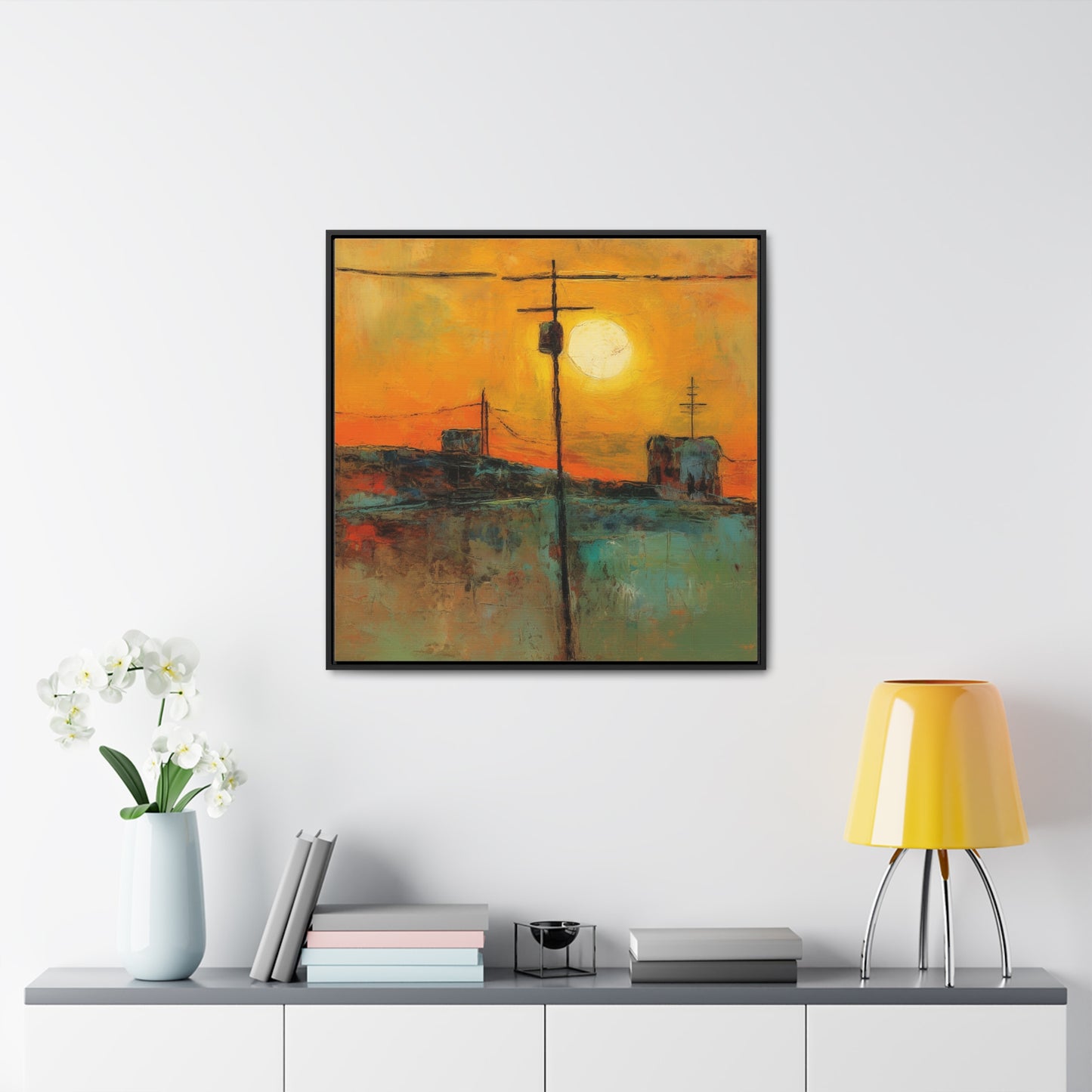 Land of the Sun 53, Valentinii, Gallery Canvas Wraps, Square Frame