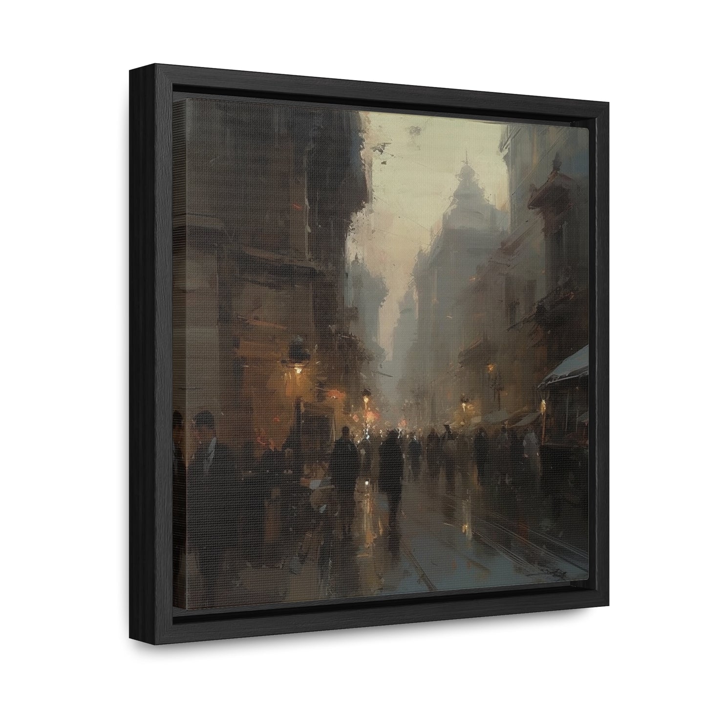 Social 4, Gallery Canvas Wraps, Square Frame