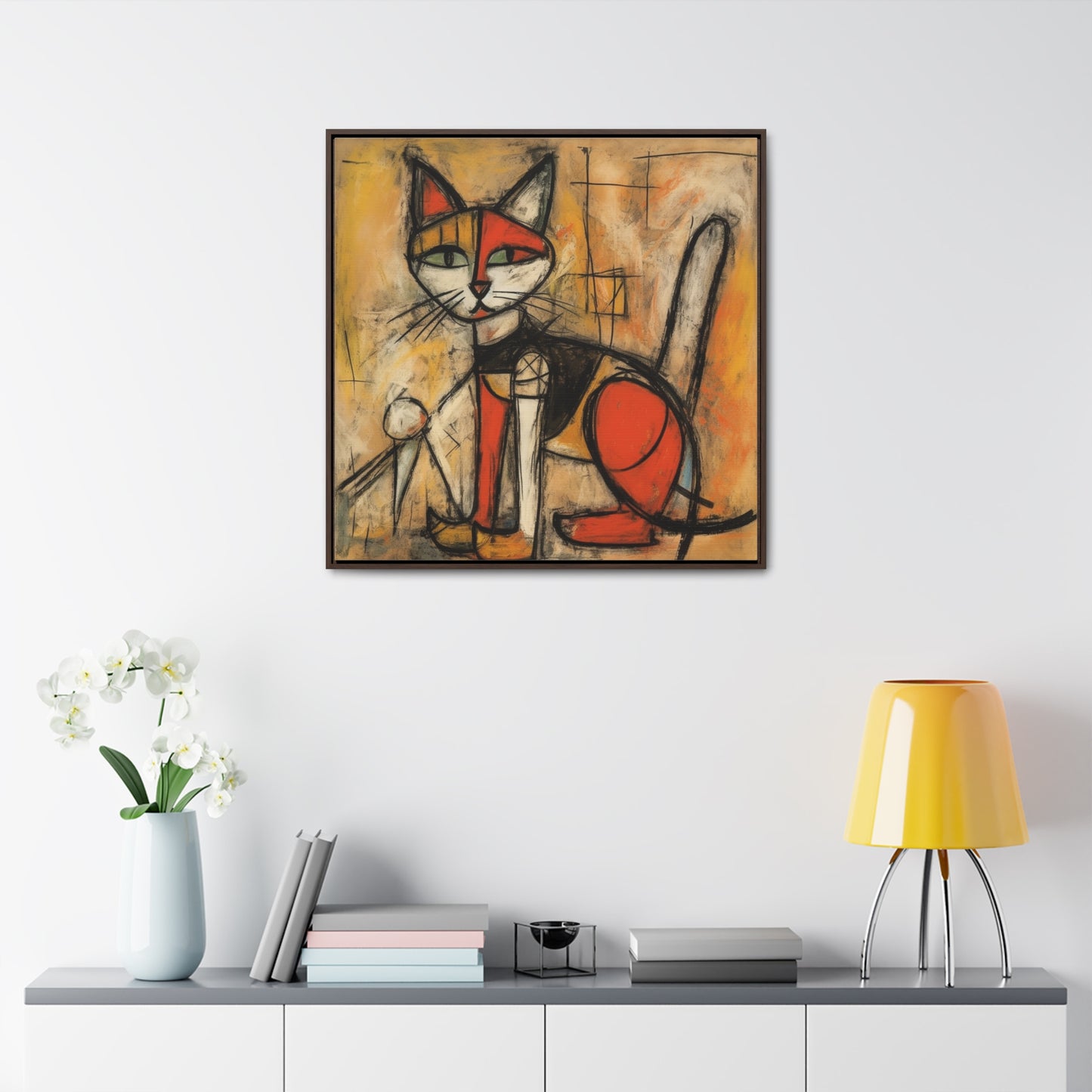 Cat 53, Gallery Canvas Wraps, Square Frame