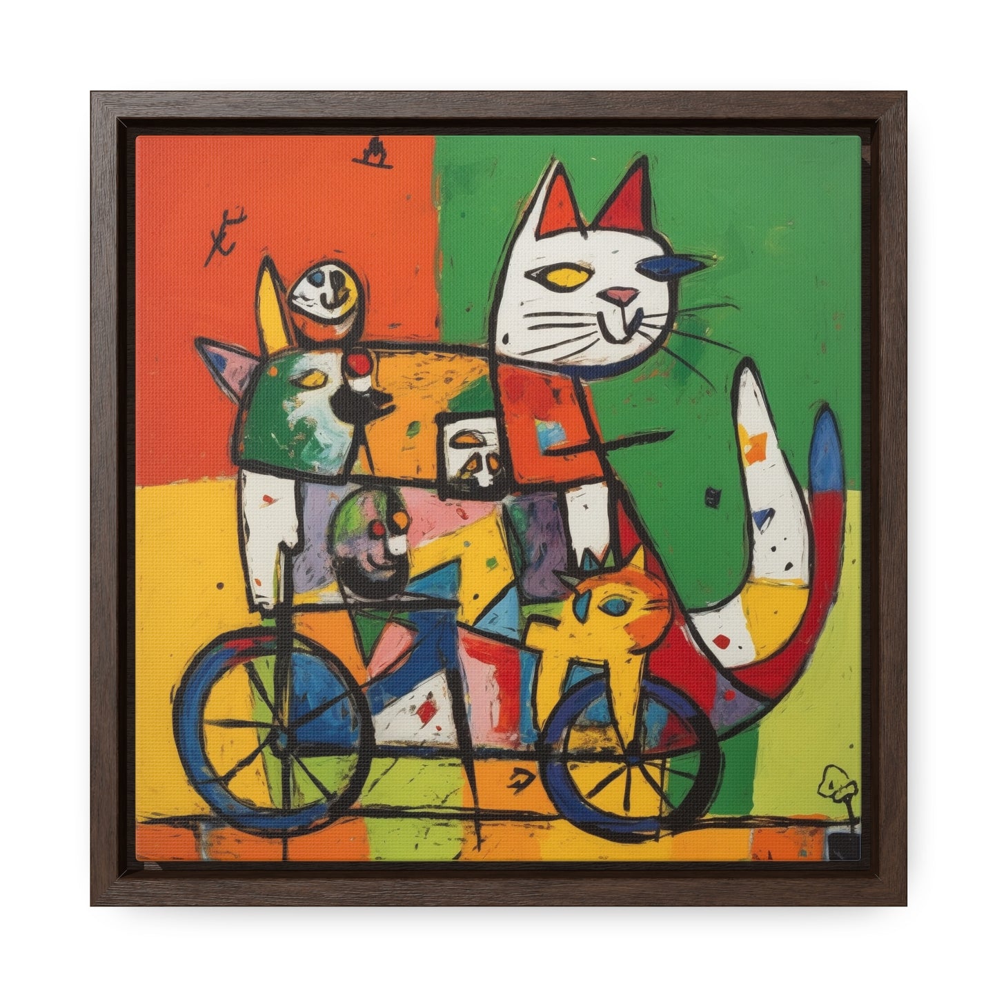 Cat 154, Gallery Canvas Wraps, Square Frame