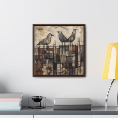 Bird 25, Gallery Canvas Wraps, Square Frame