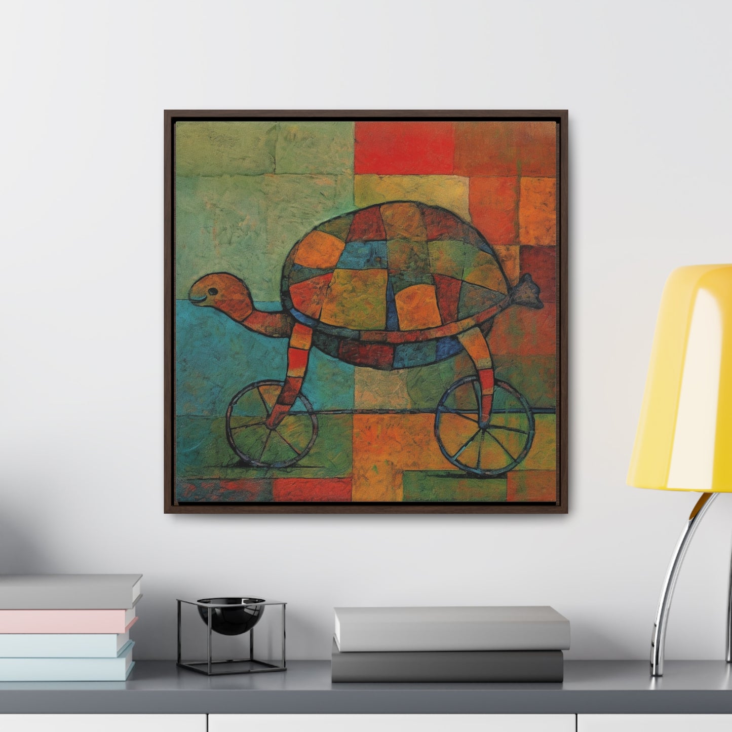 Turtle 19, Gallery Canvas Wraps, Square Frame