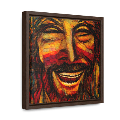 Jesus smiling 2, Valentinii, Gallery Canvas Wraps, Square Frame