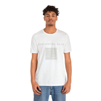 Horizontal Rain, Unisex Jersey Short Sleeve Tee