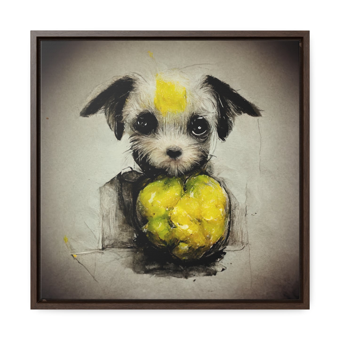 Dogs and Puppies 4, Valentinii, Gallery Canvas Wraps, Square Frame