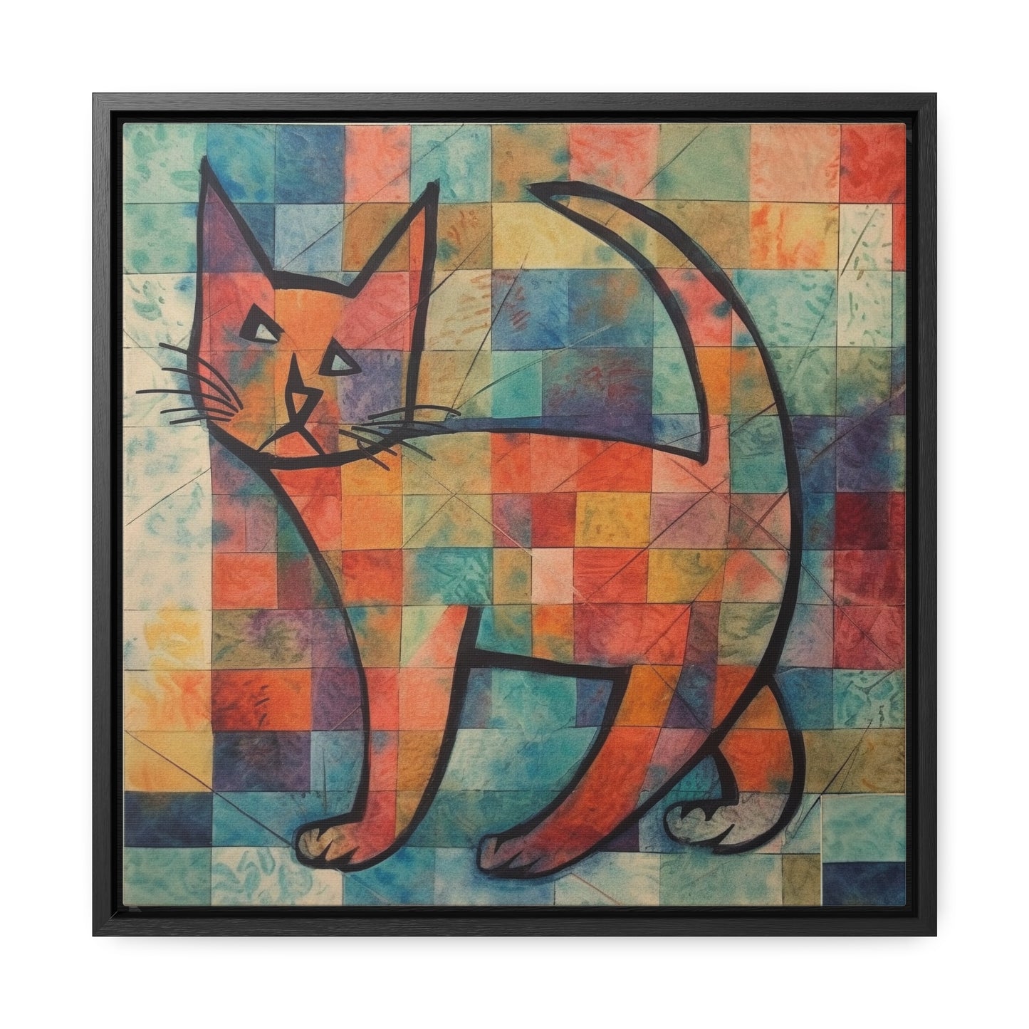 Cat 25, Gallery Canvas Wraps, Square Frame