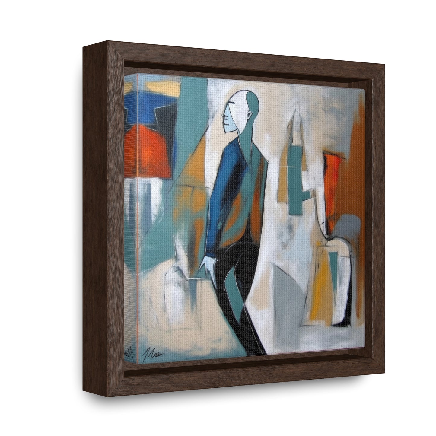 Sad Man 29, Valentinii, Gallery Canvas Wraps, Square Frame