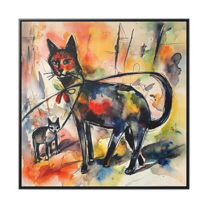 Cat 99, Gallery Canvas Wraps, Square Frame