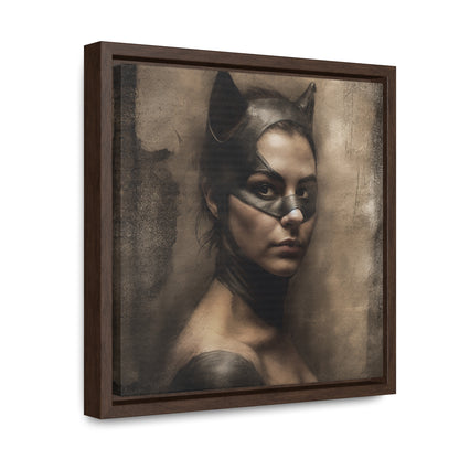 Cat Woman 13, Gallery Canvas Wraps, Square Frame