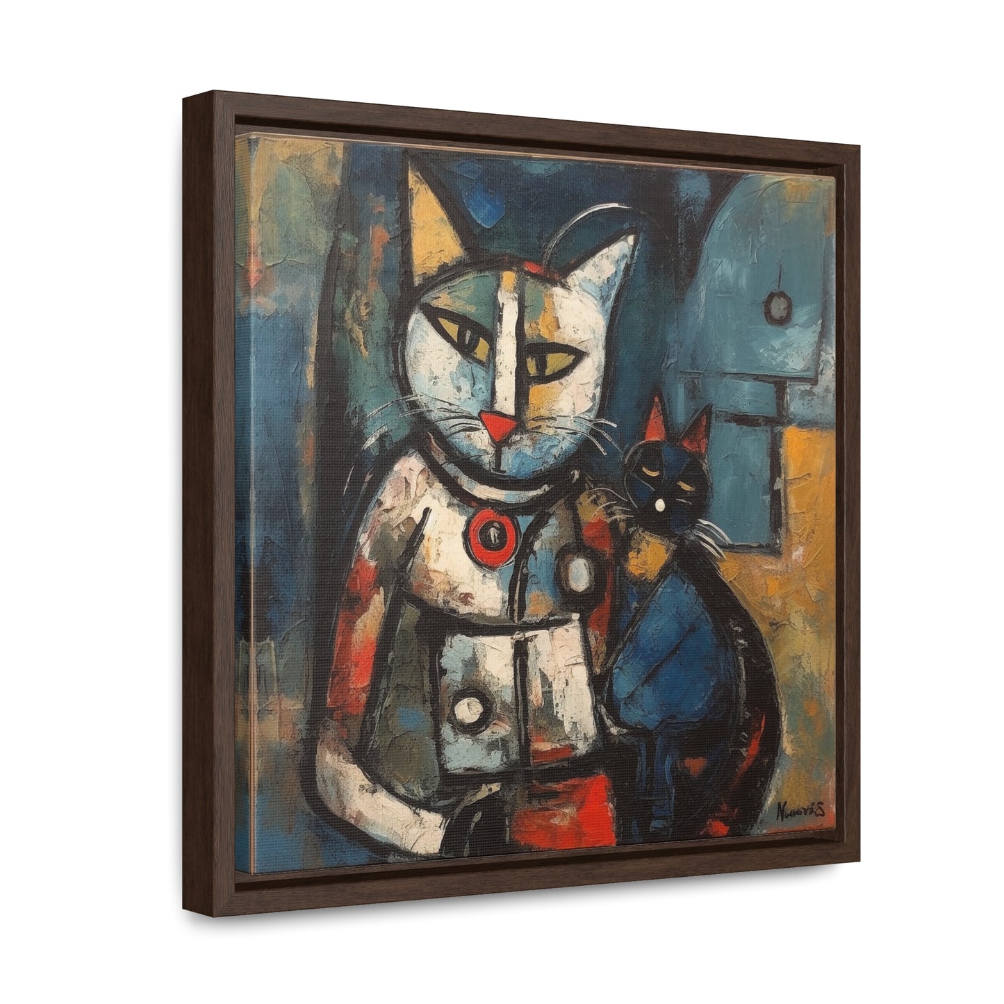 Cat 80, Gallery Canvas Wraps, Square Frame