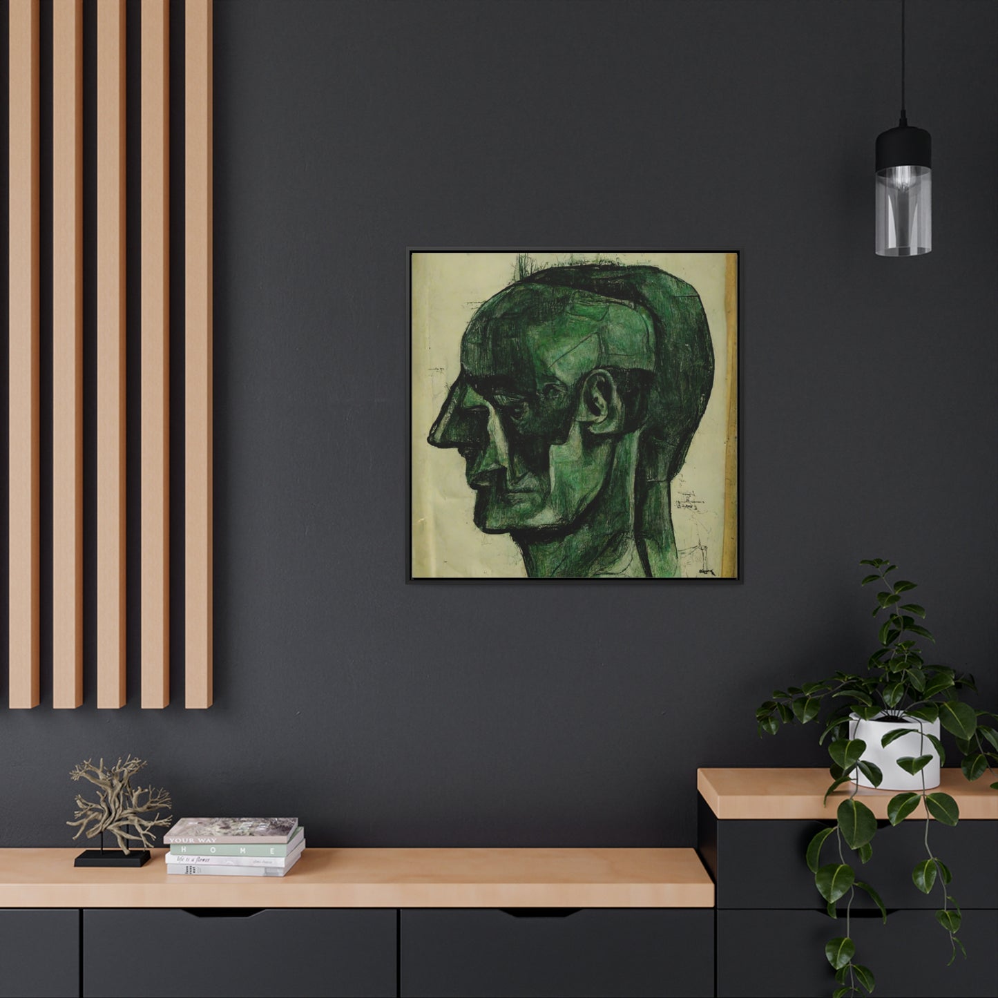 Heads 3, Valentinii, Gallery Canvas Wraps, Square Frame