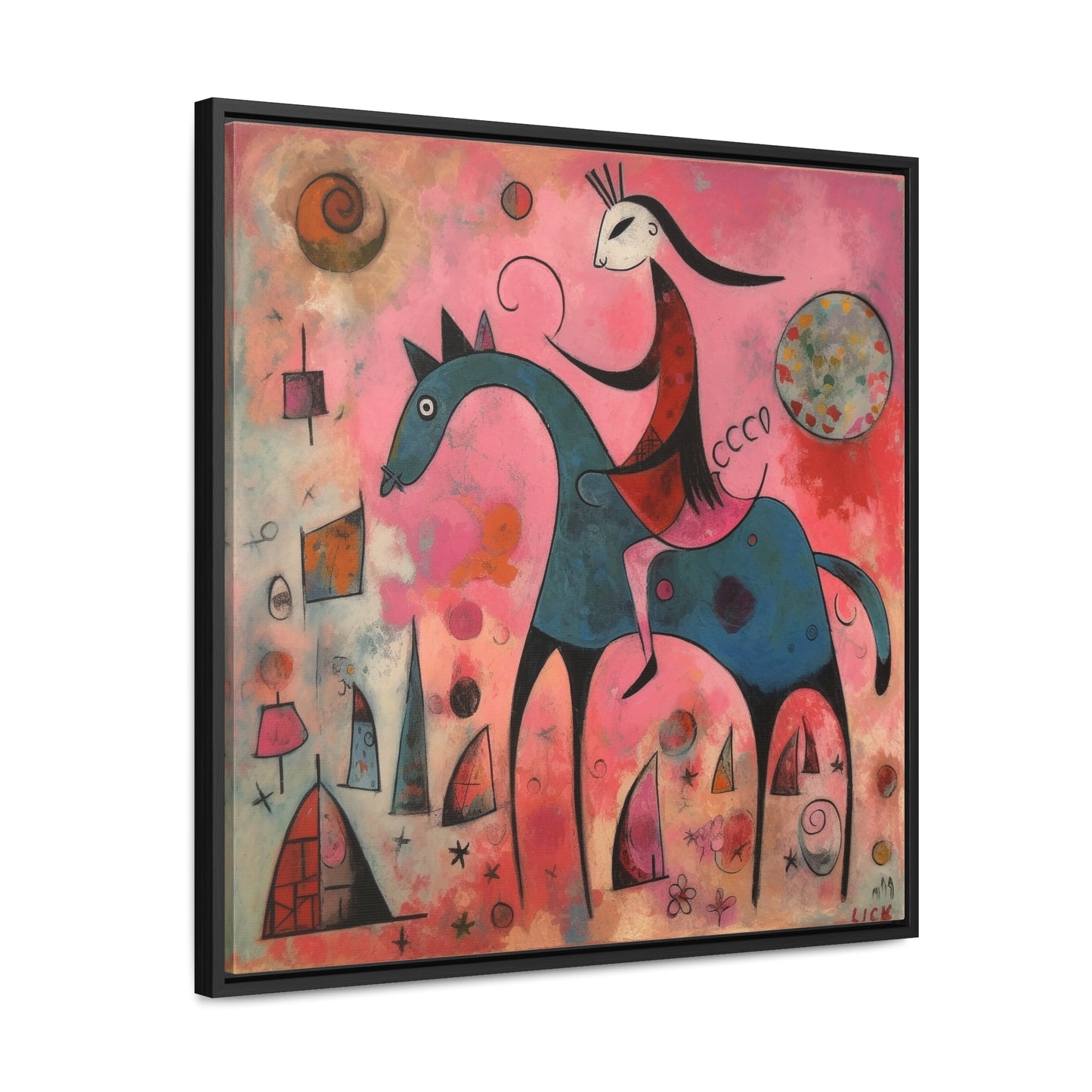 The Dreams of the Child 47, Gallery Canvas Wraps, Square Frame