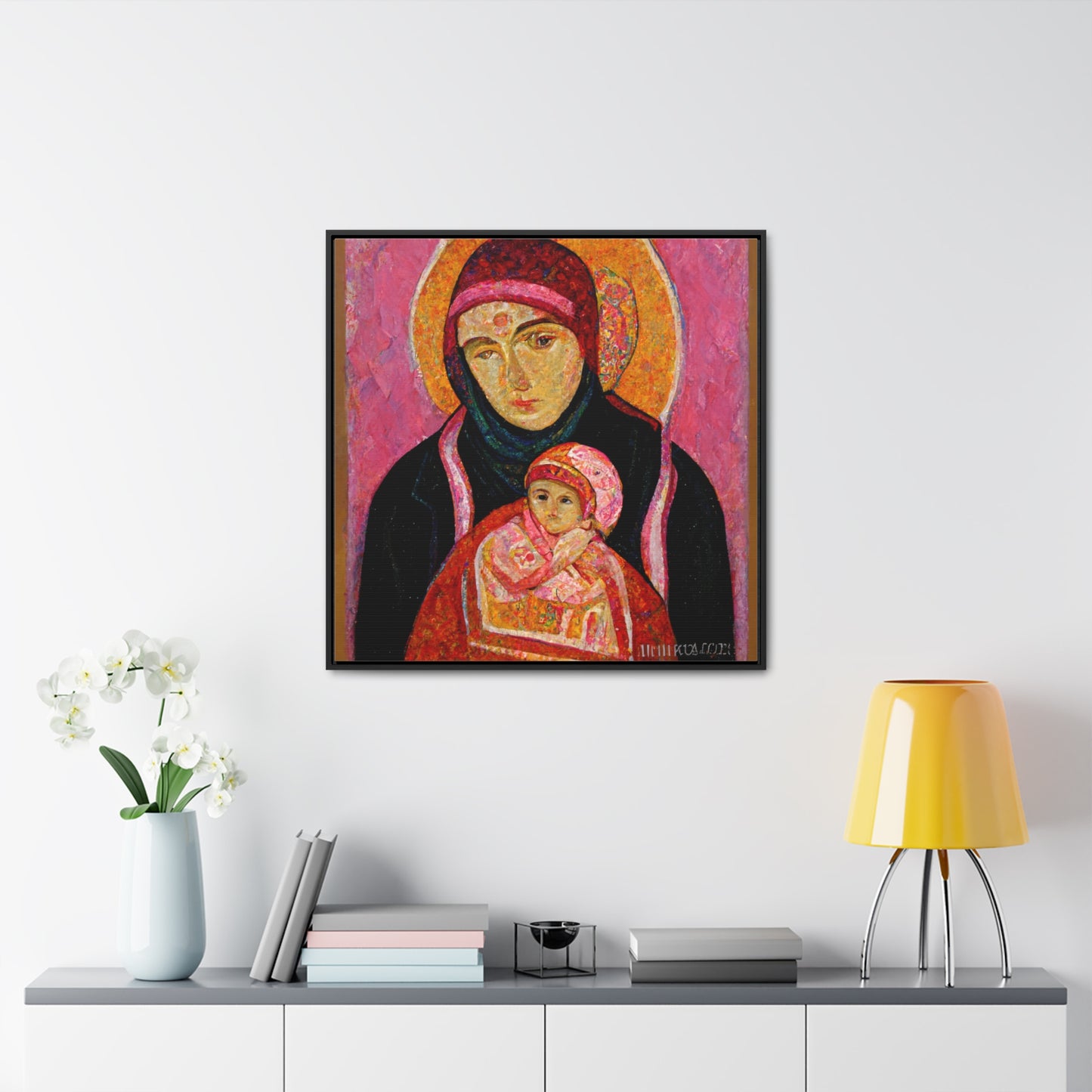 Mary and the Child 30, Valentinii, Gallery Canvas Wraps, Square Frame