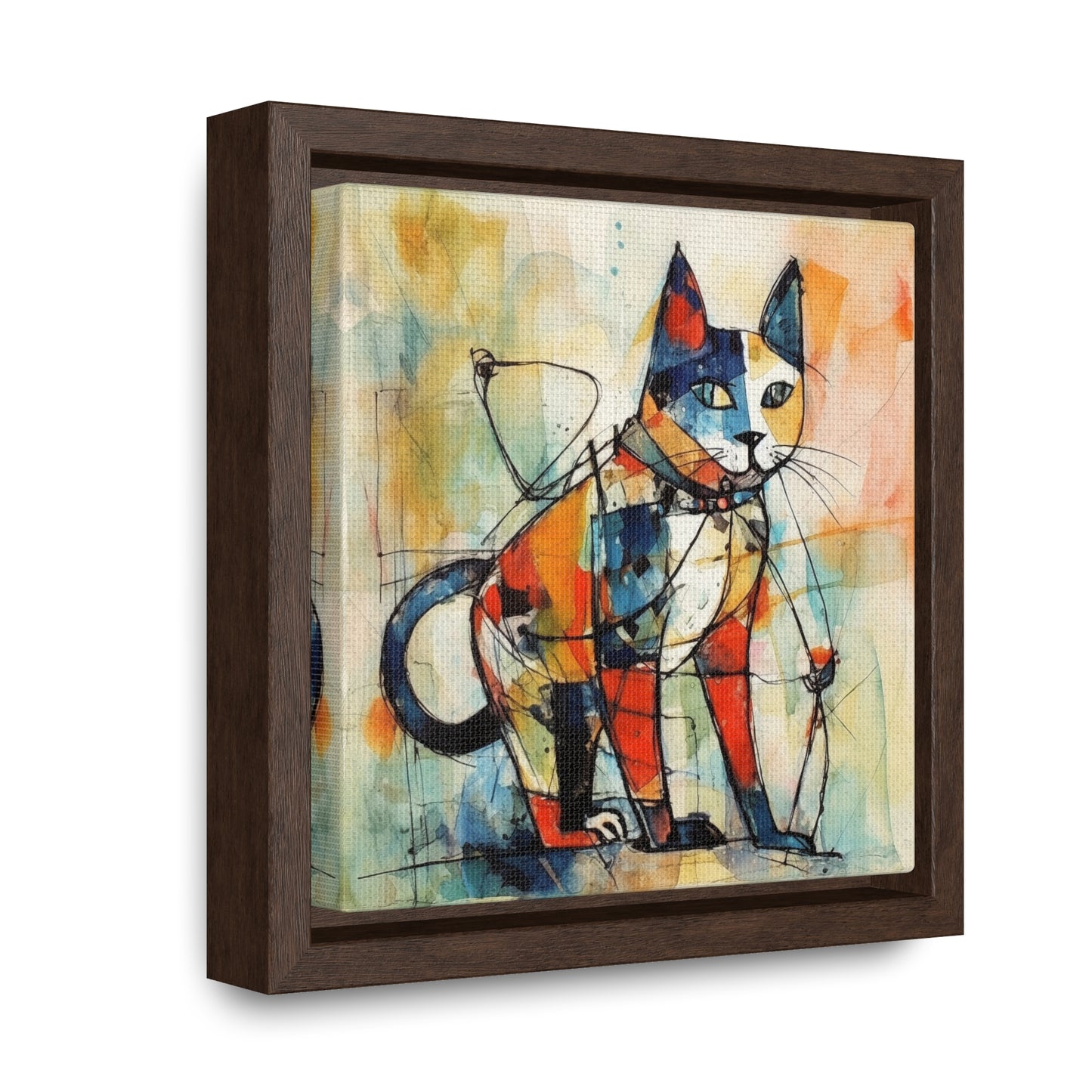 Cat 77, Gallery Canvas Wraps, Square Frame