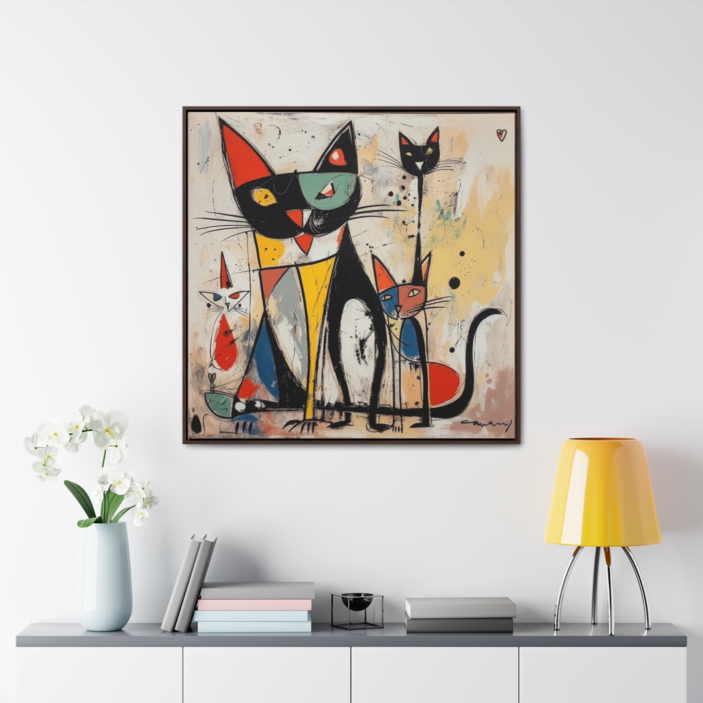 Cat 63, Gallery Canvas Wraps, Square Frame