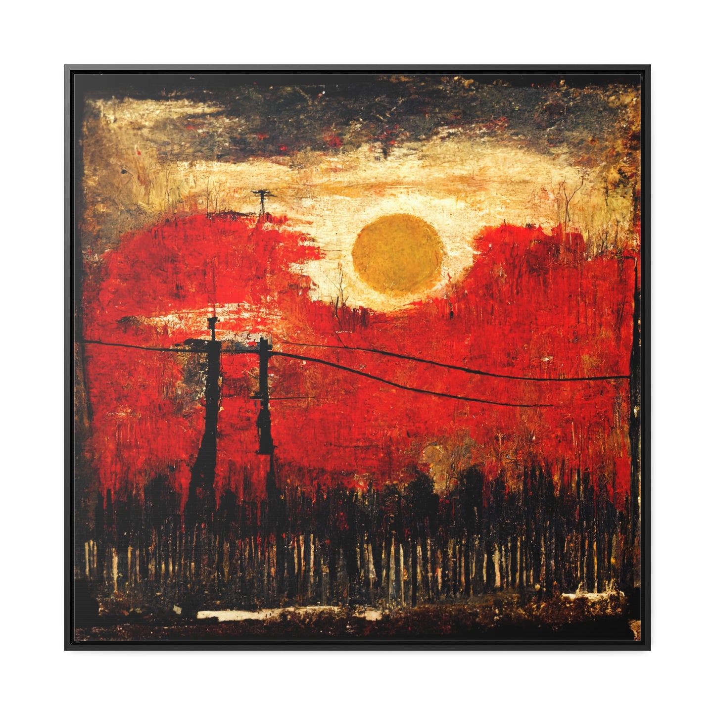 Land of the Sun 20, Valentinii, Gallery Canvas Wraps, Square Frame