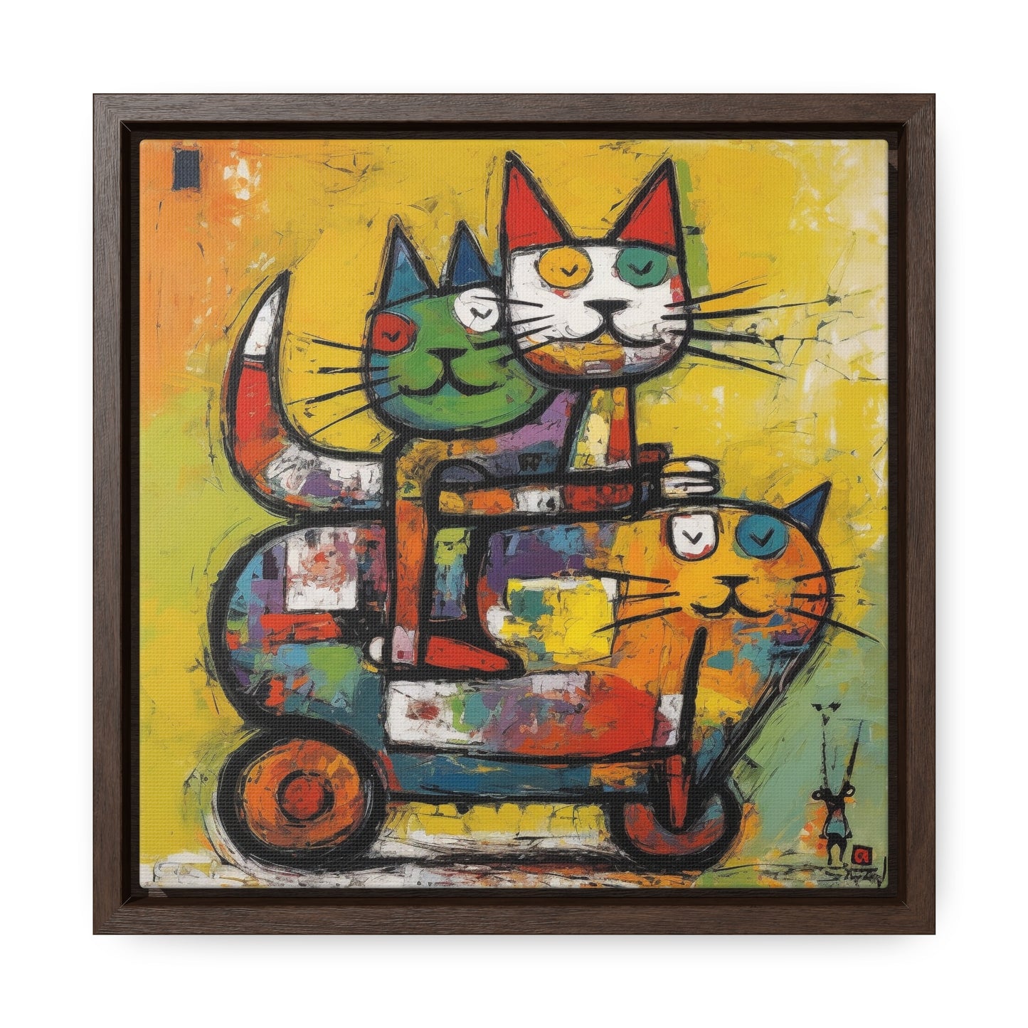 Cat 140, Gallery Canvas Wraps, Square Frame