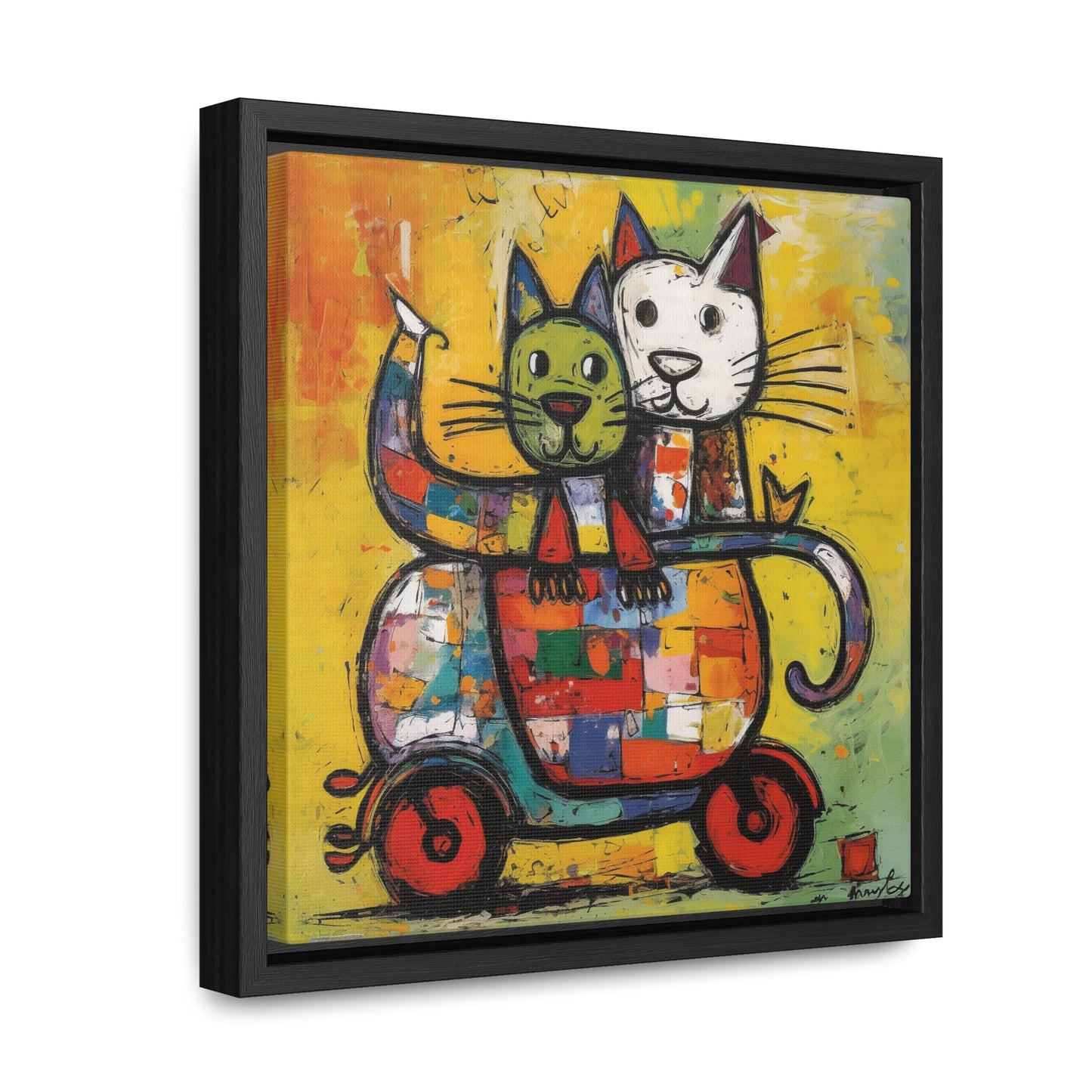 Cat 141, Gallery Canvas Wraps, Square Frame