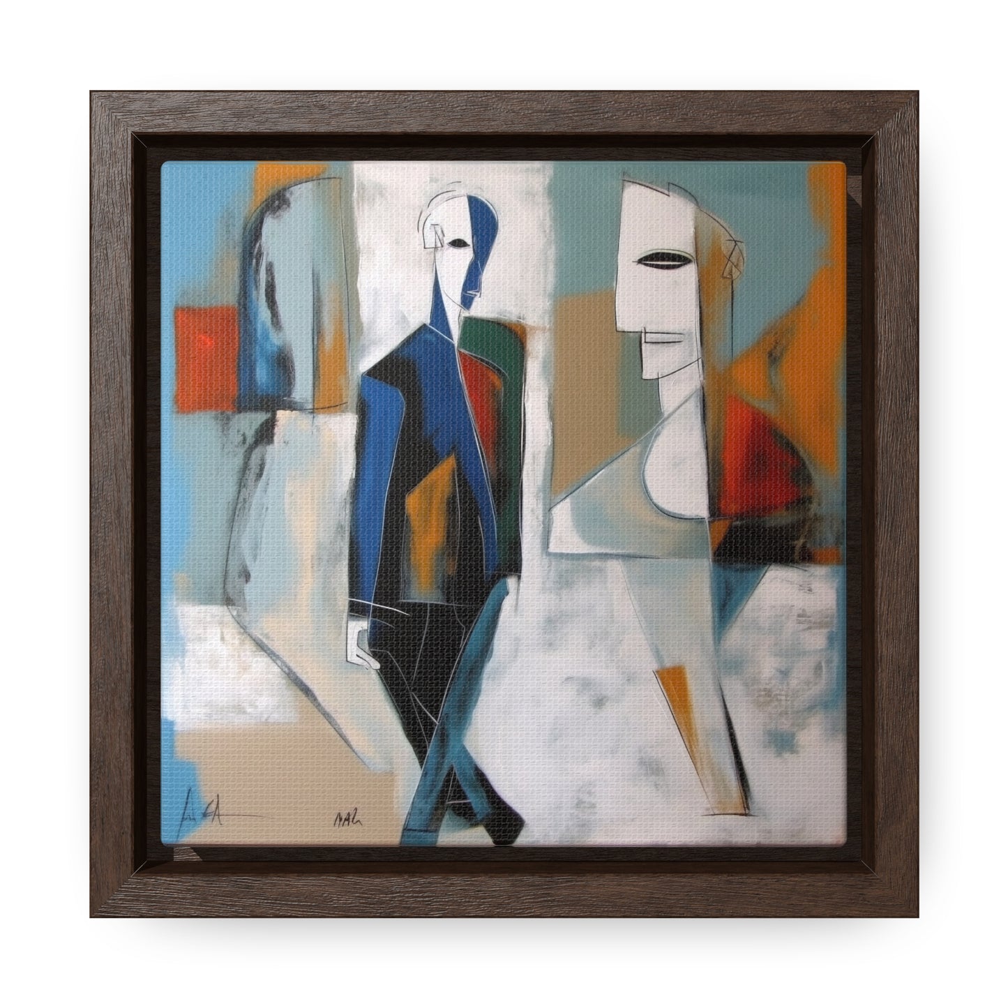 Sad Man 26, Valentinii, Gallery Canvas Wraps, Square Frame