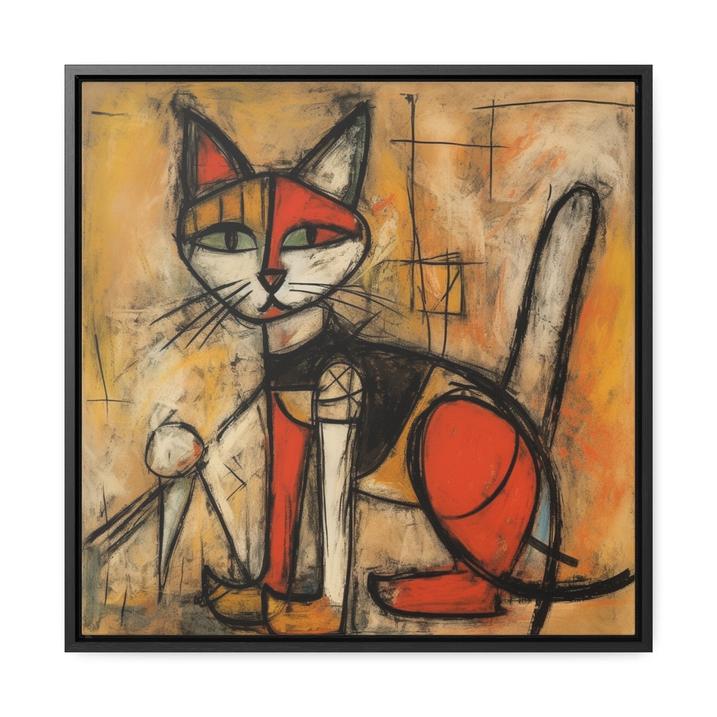 Cat 53, Gallery Canvas Wraps, Square Frame