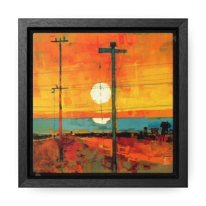 Land of the Sun 60, Valentinii, Gallery Canvas Wraps, Square Frame