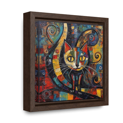 Cat 117, Gallery Canvas Wraps, Square Frame