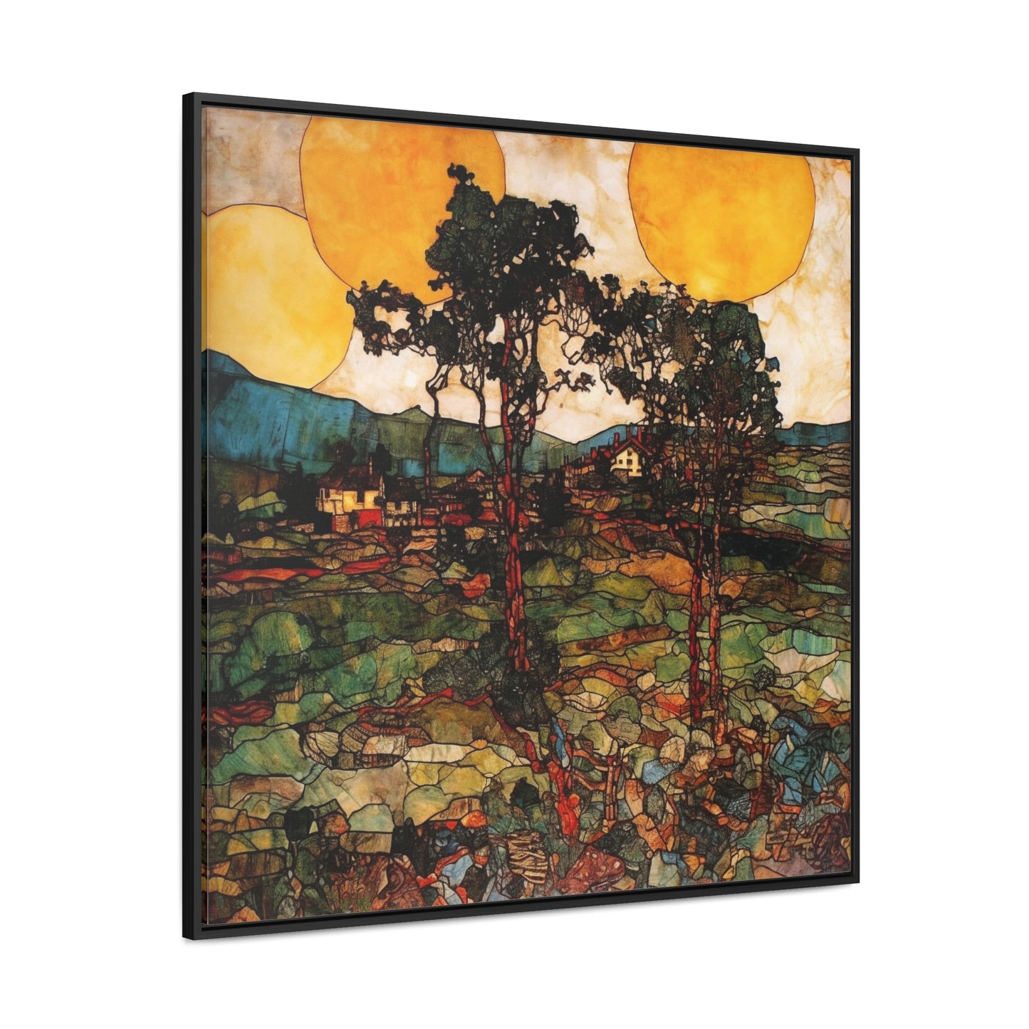 Land of the Sun 41, Valentinii, Gallery Canvas Wraps, Square Frame