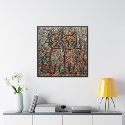 Cat 4, Gallery Canvas Wraps, Square Frame