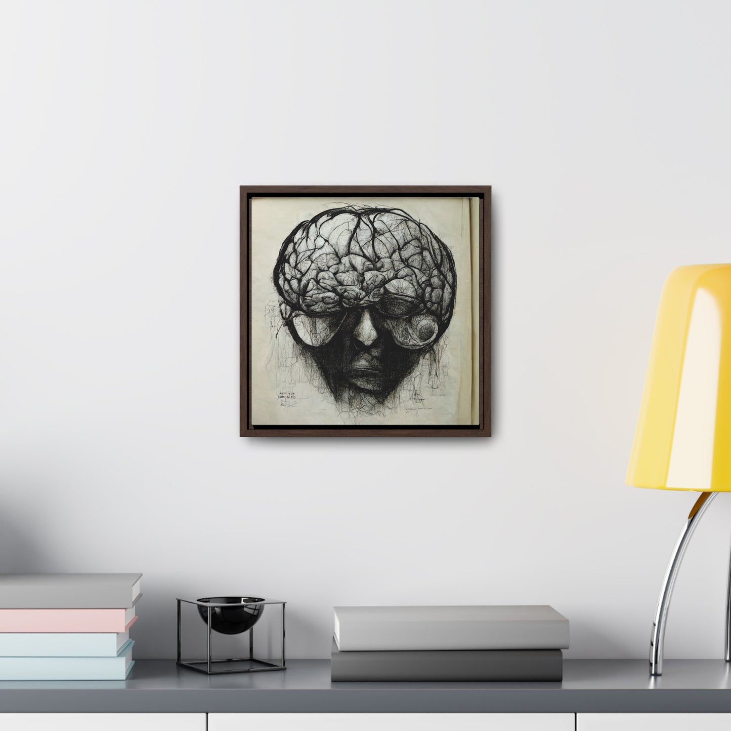 Brain 45, Valentinii, Gallery Canvas Wraps, Square Frame