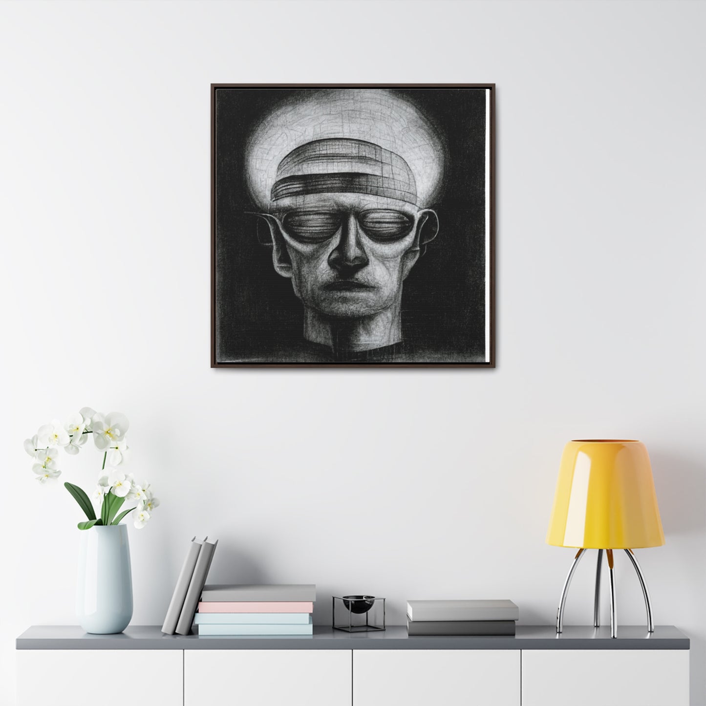 Brain 12, Valentinii, Gallery Canvas Wraps, Square Frame