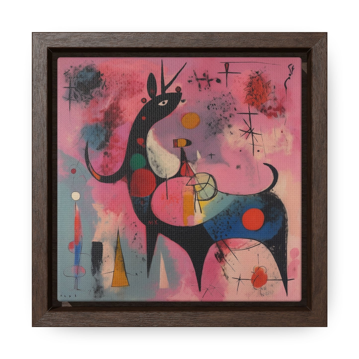 The Dreams of the Child 58, Gallery Canvas Wraps, Square Frame