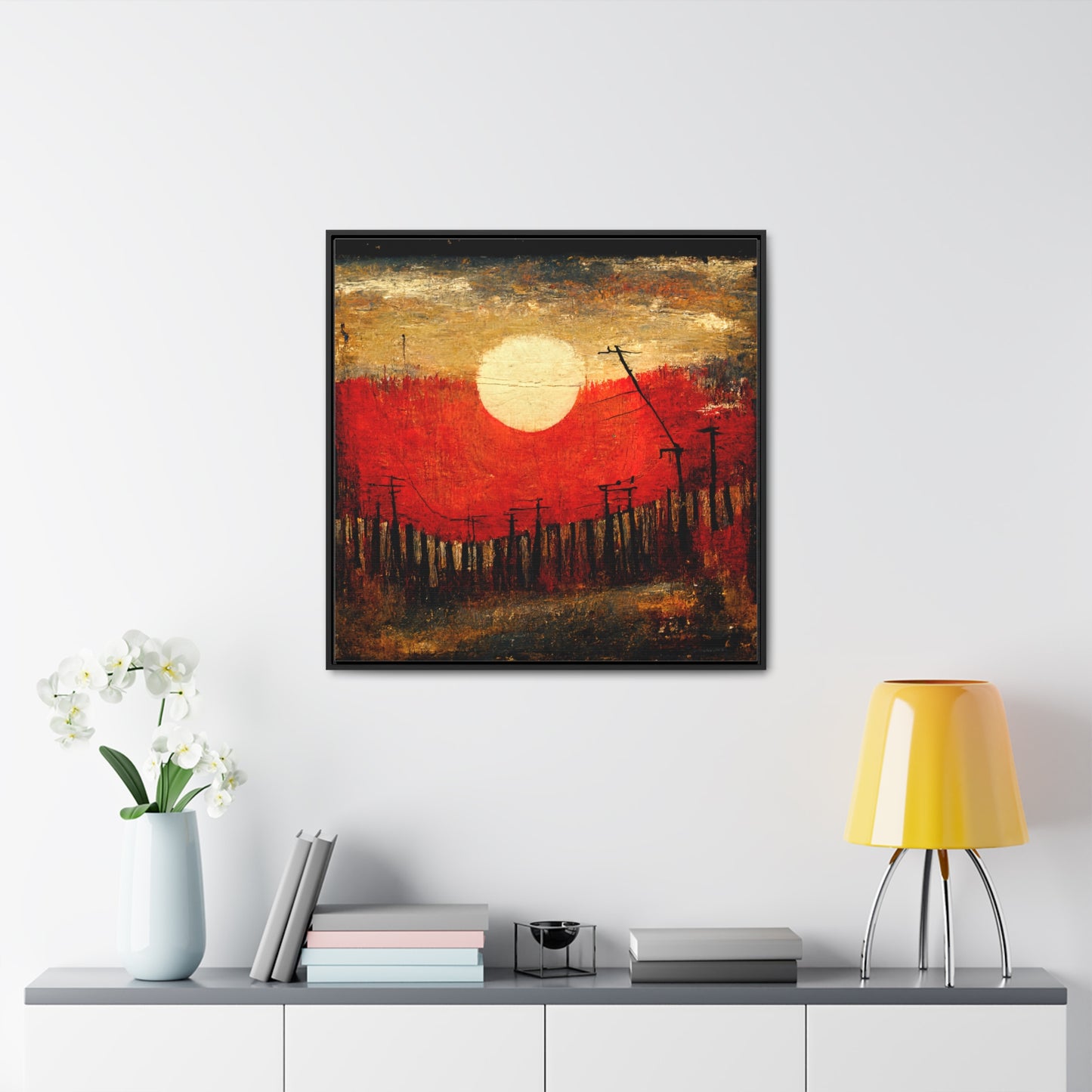 Land of the Sun 19, Valentinii, Gallery Canvas Wraps, Square Frame